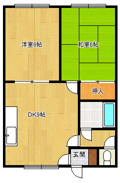 丹保ハイツ（木野） 2階 2DK 賃貸物件詳細