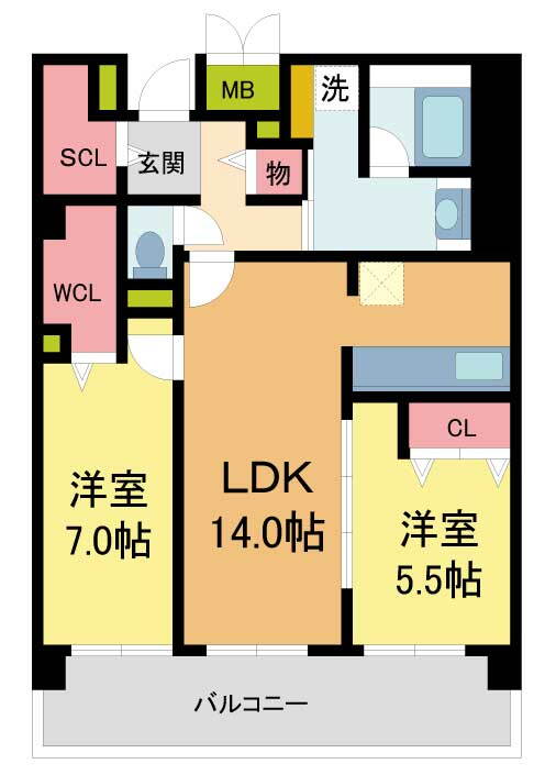 兵庫県西宮市深津町 西宮北口駅 2LDK マンション 賃貸物件詳細