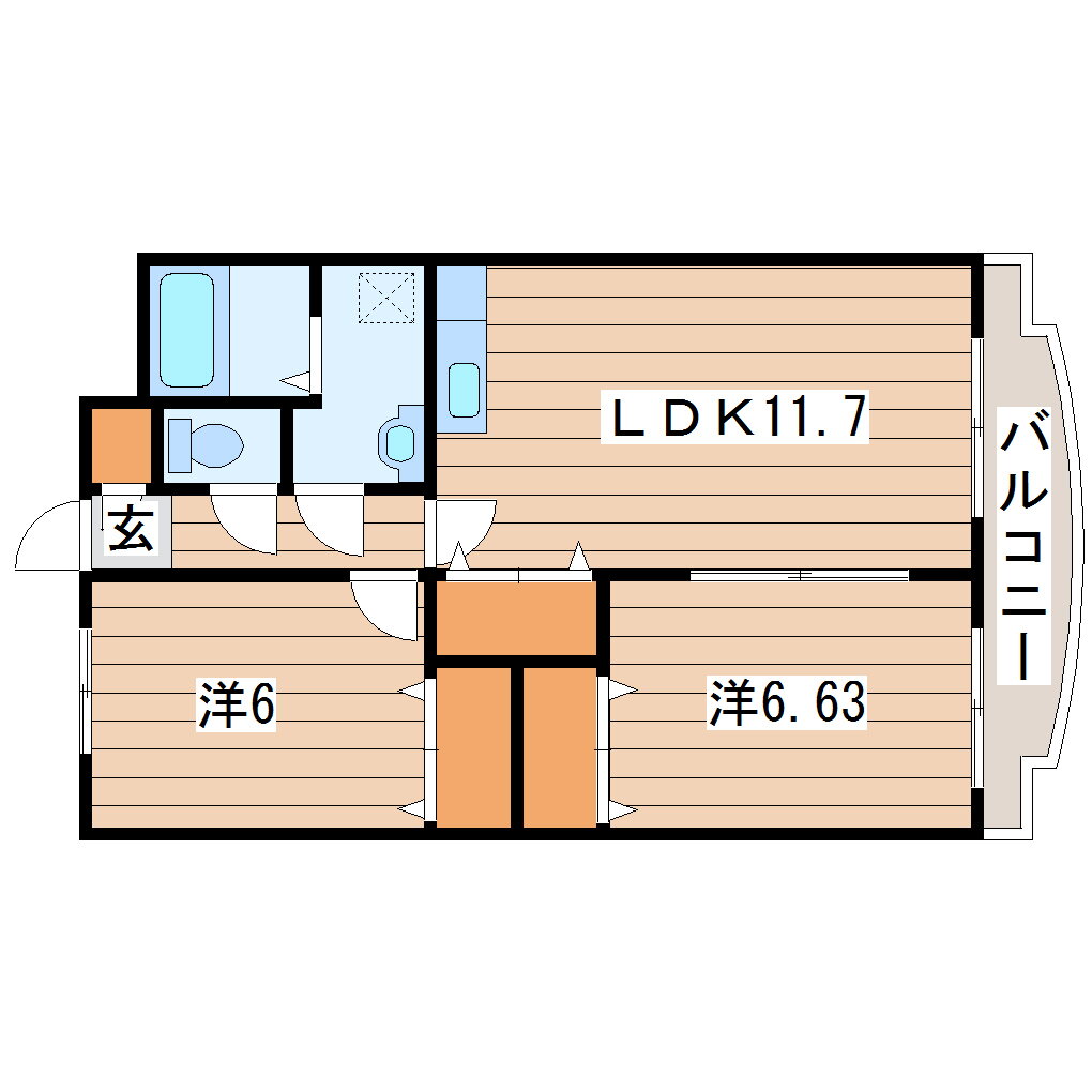 新潟県新潟市中央区親松 2LDK マンション 賃貸物件詳細