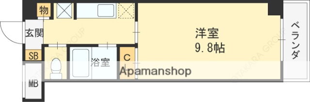 ウィステリアＩＩ 5階 1K 賃貸物件詳細