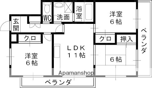 兵庫県西宮市下大市西町 門戸厄神駅 3LDK マンション 賃貸物件詳細