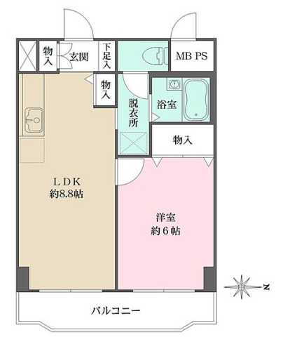 東京都新宿区百人町２ 大久保駅 1LDK マンション 賃貸物件詳細