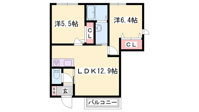 兵庫県加東市上中１ 滝野駅 2LDK アパート 賃貸物件詳細