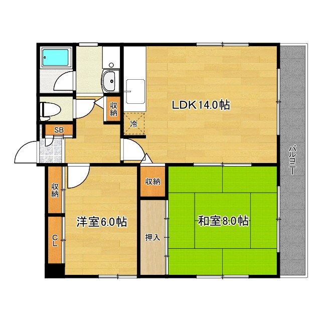 大阪府大阪市中央区東平１ 谷町九丁目駅 2LDK マンション 賃貸物件詳細