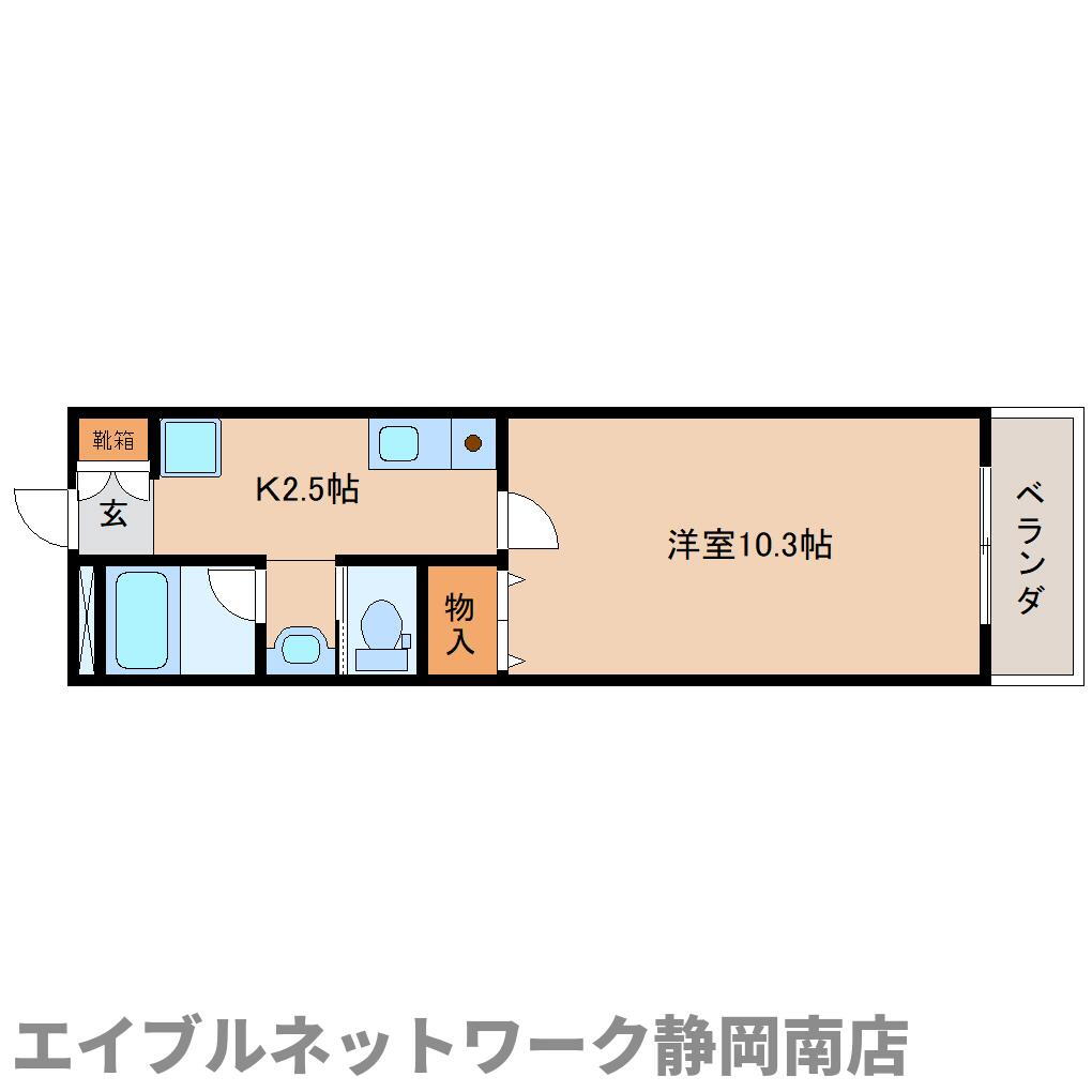 静岡県藤枝市田沼４ 藤枝駅 1K マンション 賃貸物件詳細