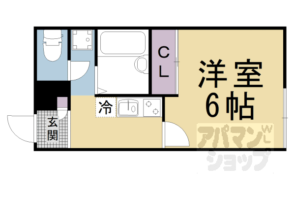 京都府京都市山科区厨子奥矢倉町 山科駅 1K アパート 賃貸物件詳細