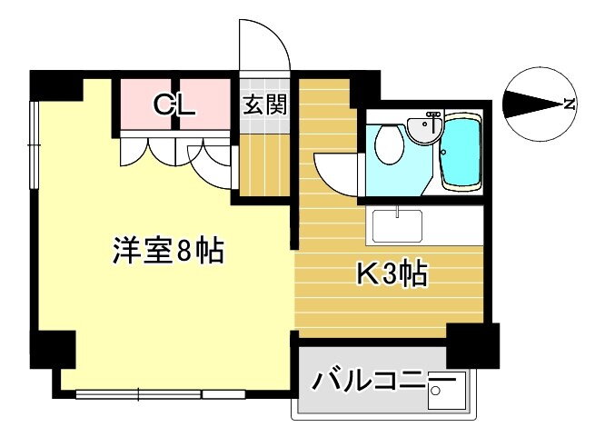 ヴィラ宇野 2階 1K 賃貸物件詳細