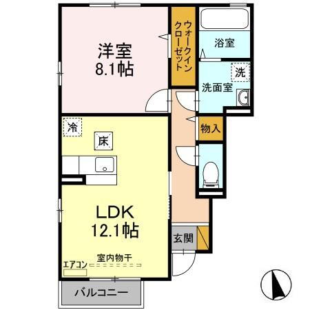 茨城県牛久市ひたち野東２ ひたち野うしく駅 1LDK アパート 賃貸物件詳細