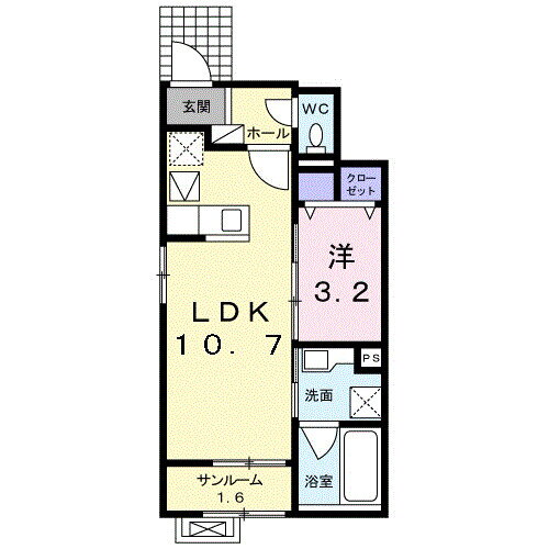 富山県富山市本郷町 上堀駅 1LDK アパート 賃貸物件詳細