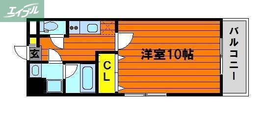 岡山県岡山市北区奥田本町 大元駅 1K マンション 賃貸物件詳細
