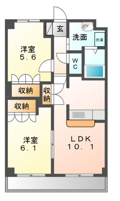 神奈川県平塚市纒 平塚駅 2LDK アパート 賃貸物件詳細
