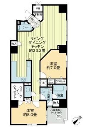 グランドステージ海岸通り 3階 2LDK 賃貸物件詳細