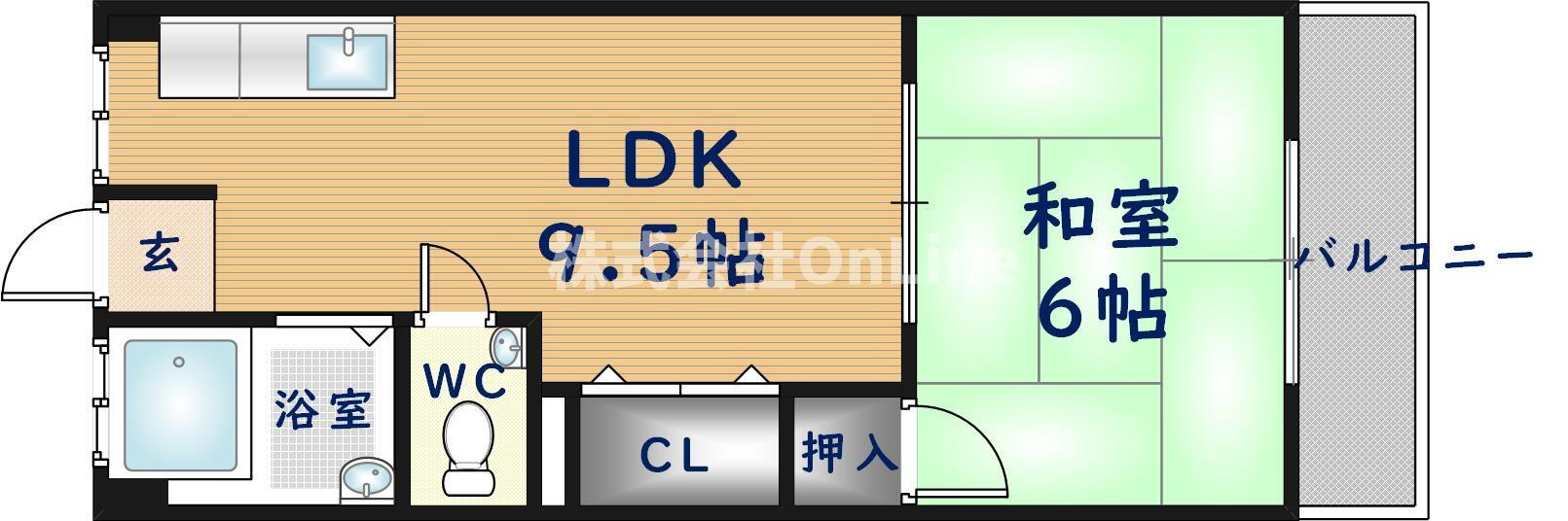 大阪府八尾市西山本町６ 河内山本駅 1LDK マンション 賃貸物件詳細