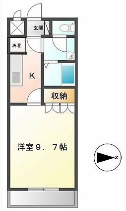 エルシオン 2階 1K 賃貸物件詳細