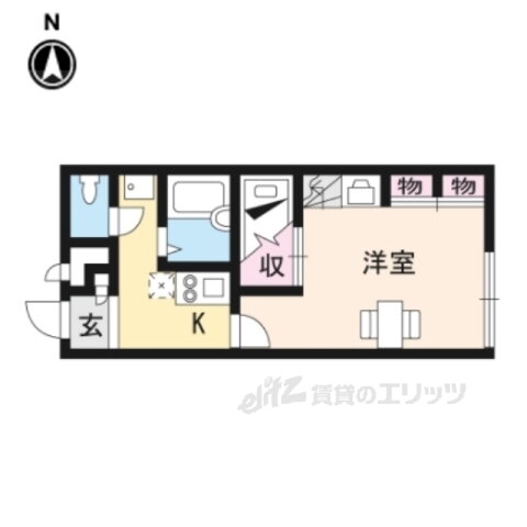 大阪府交野市星田１ 星田駅 1K アパート 賃貸物件詳細