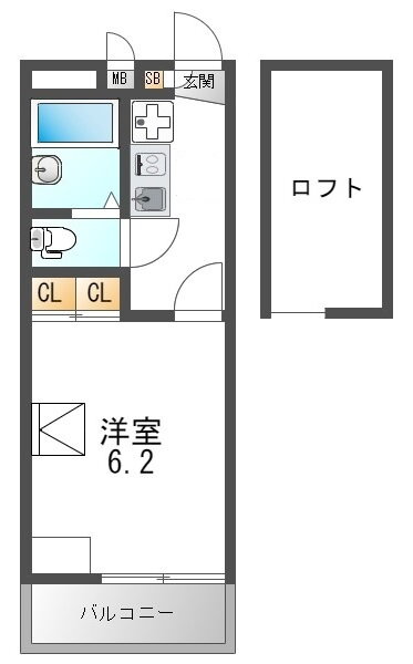 大阪府大阪市平野区加美北８ 衣摺加美北駅 1K マンション 賃貸物件詳細
