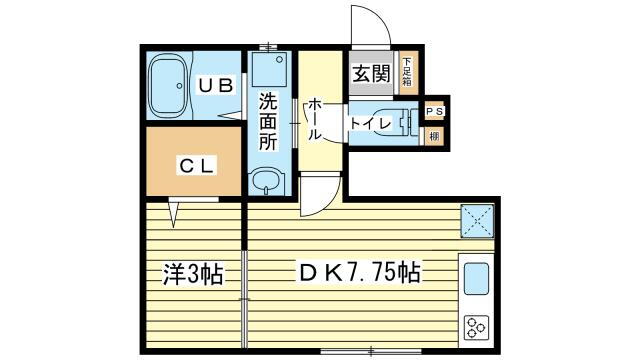 兵庫県姫路市神和町 京口駅 1DK アパート 賃貸物件詳細