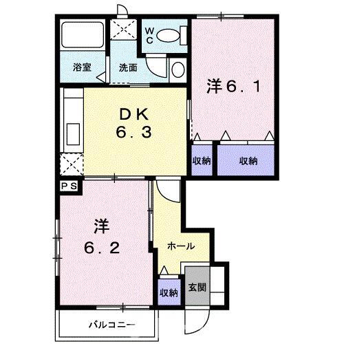 香川県坂出市川津町 坂出駅 2DK アパート 賃貸物件詳細