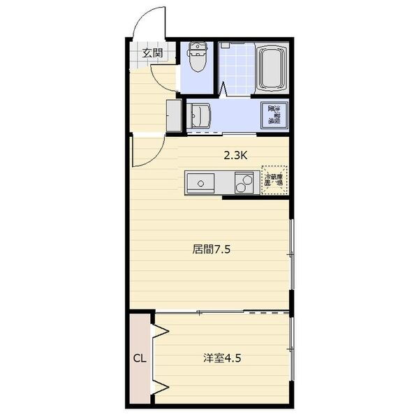 北海道恵庭市駒場町１ 恵庭駅 1LDK アパート 賃貸物件詳細