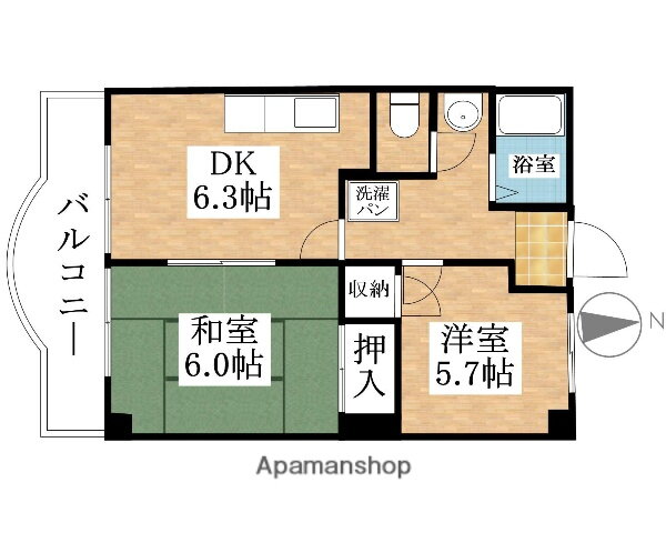 愛知県犬山市大字塔野地字南ノ切 富岡前駅 2DK マンション 賃貸物件詳細