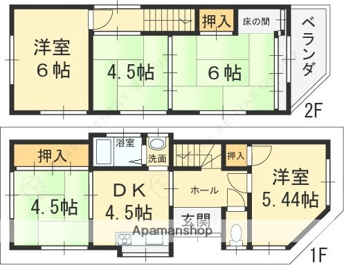 大阪府八尾市黒谷２ 信貴山口駅 5DK 一戸建て 賃貸物件詳細