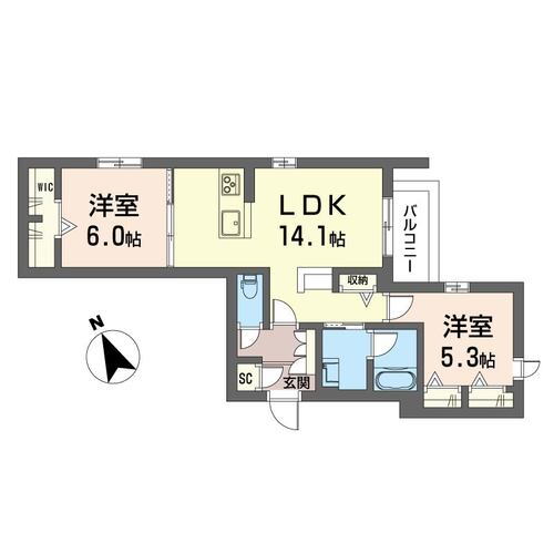 埼玉県新座市東北２ 志木駅 2LDK マンション 賃貸物件詳細