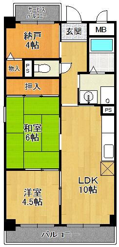 兵庫県尼崎市武庫之荘２ 武庫之荘駅 2SDK マンション 賃貸物件詳細