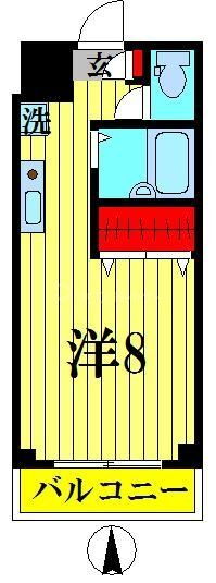 千鶴マンション 2階 ワンルーム 賃貸物件詳細