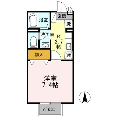 福岡県久留米市宮ノ陣４ 宮の陣駅 1K アパート 賃貸物件詳細