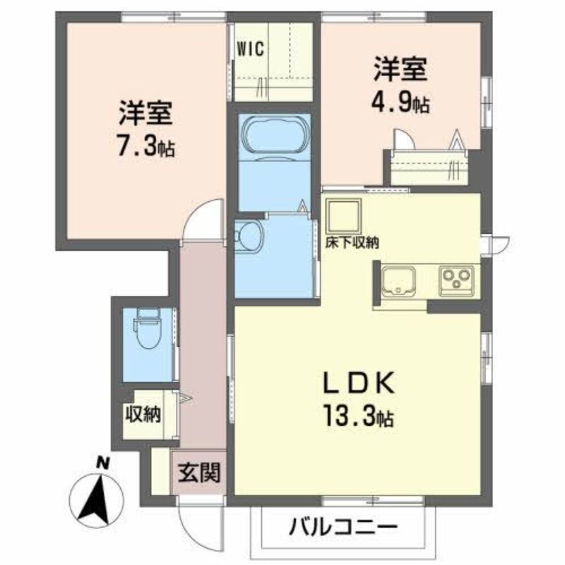 宮城県仙台市宮城野区岩切分台１ 岩切駅 2LDK アパート 賃貸物件詳細