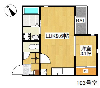 福岡県福岡市南区大楠２ 西鉄平尾駅 1LDK アパート 賃貸物件詳細