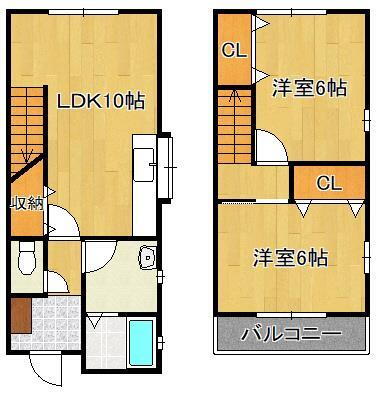福岡県北九州市小倉南区若園１ 城野駅 2LDK アパート 賃貸物件詳細