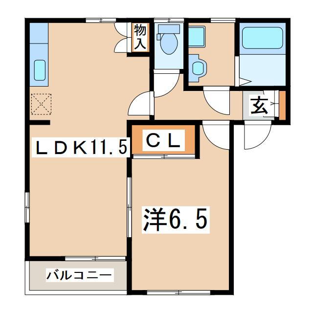 福島県郡山市字賀庄 安積永盛駅 1LDK アパート 賃貸物件詳細