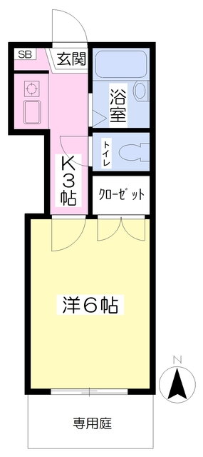 愛媛県松山市辻町 ＪＲ松山駅前駅 1K アパート 賃貸物件詳細