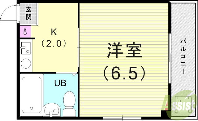 兵庫県神戸市東灘区青木２ 青木駅 1K マンション 賃貸物件詳細