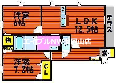 岡山県岡山市中区祇園 高島駅 2LDK アパート 賃貸物件詳細