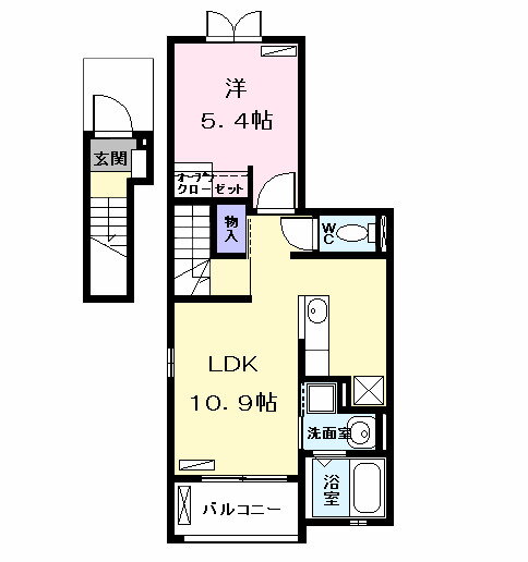 カルム　ユイット 2階 1LDK 賃貸物件詳細