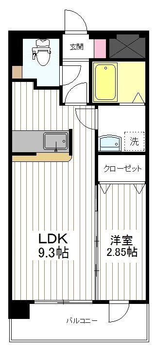 アルファプライム小松島 2階 1LDK 賃貸物件詳細