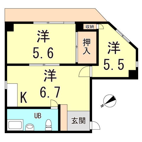 兵庫県神戸市兵庫区新開地４ 高速神戸駅 2DK マンション 賃貸物件詳細