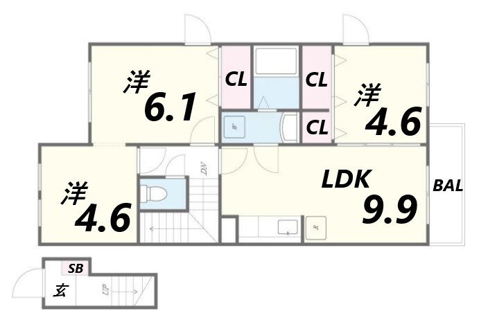 兵庫県姫路市花田町加納原田 東姫路駅 3LDK アパート 賃貸物件詳細