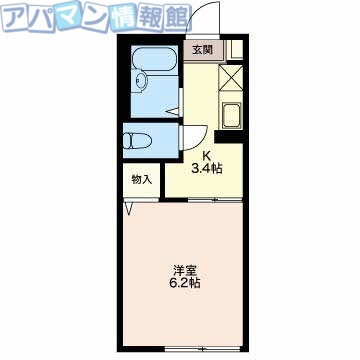 新潟県新潟市西区善久 小針駅 1K アパート 賃貸物件詳細