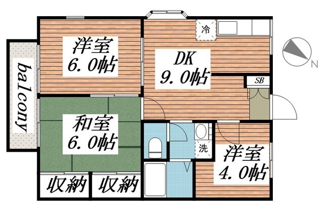 千葉県習志野市谷津１ 津田沼駅 3DK アパート 賃貸物件詳細