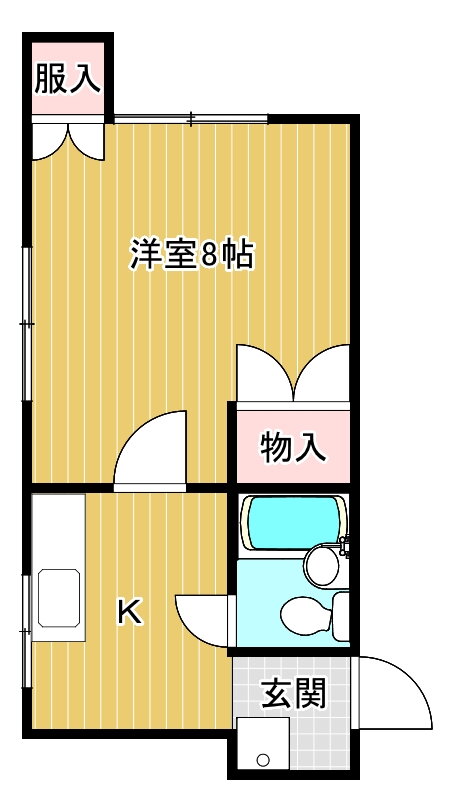 新潟県新潟市中央区米山６ 新潟駅 1K アパート 賃貸物件詳細