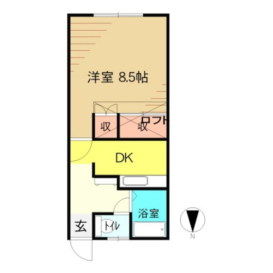 福島県郡山市芳賀１ 郡山駅 1K アパート 賃貸物件詳細