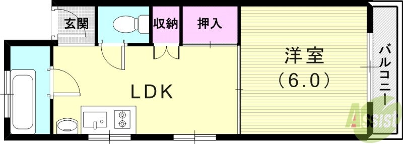 兵庫県神戸市中央区下山手通８ 大倉山駅 1LDK マンション 賃貸物件詳細