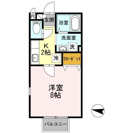 プラシード柏木 1階 1K 賃貸物件詳細