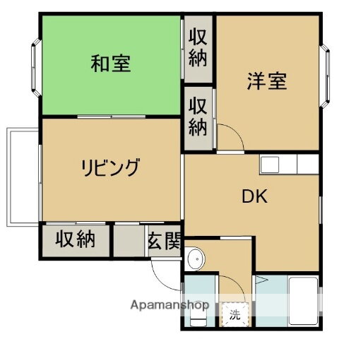 鳥取県鳥取市南安長３ 湖山駅 2LDK アパート 賃貸物件詳細