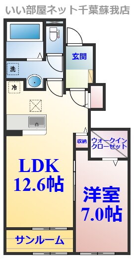 千葉県千葉市緑区誉田町２ 誉田駅 1LDK アパート 賃貸物件詳細