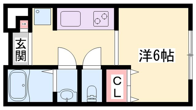 兵庫県姫路市網干区浜田 山陽網干駅 1K アパート 賃貸物件詳細