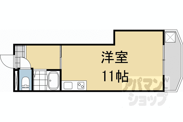 京都府京都市北区小山北上総町 北大路駅 1K マンション 賃貸物件詳細